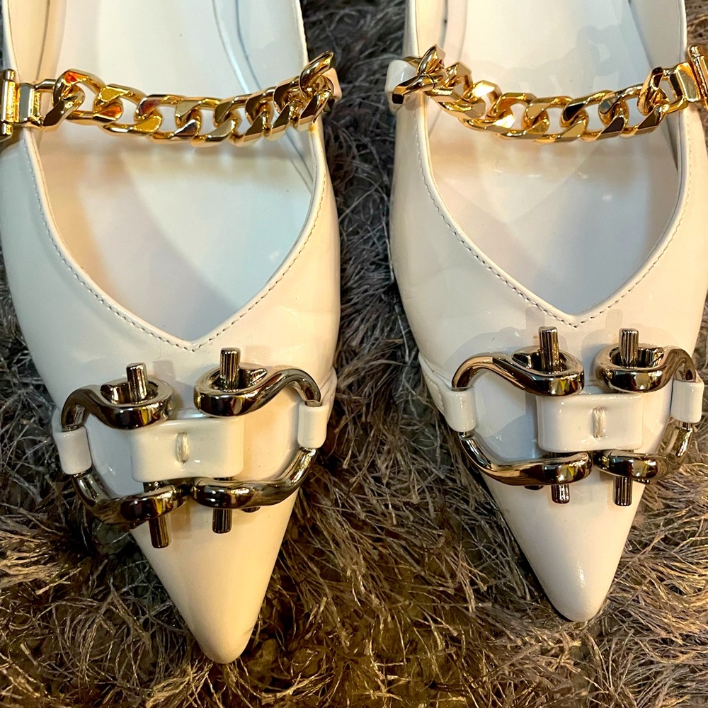 White Jeffrey Campbell Flats